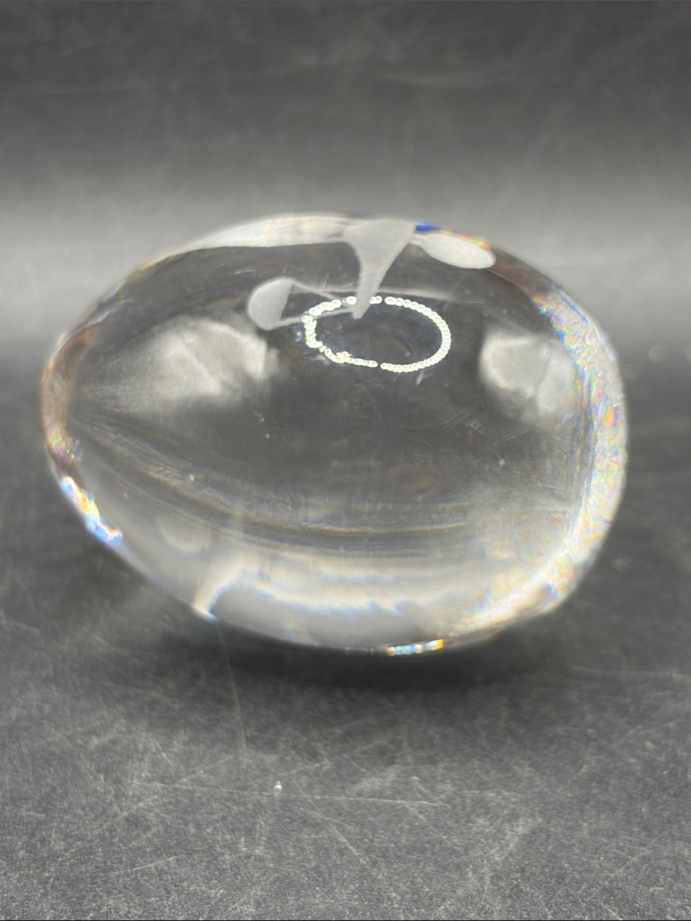 Vintage Zodiac Libra Woman with Scales Astrology Sign Crystal Egg Paperweight - Picture 7 of 9